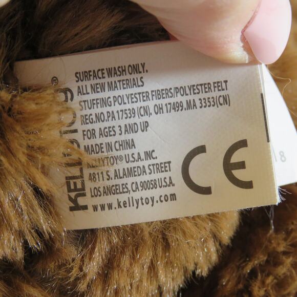 Kellytoy Sloth Bunny Ears Plush Toy Pink Bow Stuffed Animal Sitting 13" Tall - Picture 12 of 16